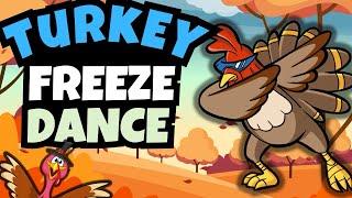 Turkey Freeze Dance | Thanksgiving Brain Break | Danny Go Noodle