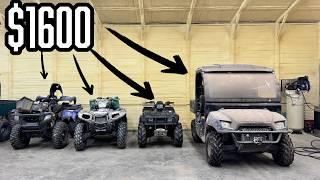 I Bought 4 Broken Atvs... Guess How Many Started Up!