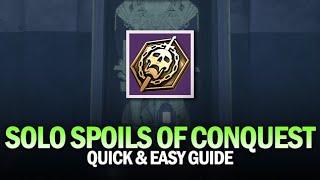 How To Get Spoils of Conquest Completely Solo & Easy Guide [Destiny 2]