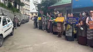 Peaceful #protest at Gankyi Dhasa ཁྲིམས་ཞིབ་ཁང་སླར་གསོ་དགོས། People #appeals @Callofgeneralpublic