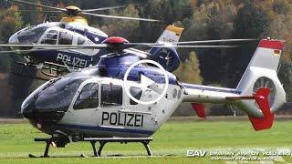 Eurocopter EC-135 & Airbus Helicopters H145 - German Police - landing at Füssen Gliderfield