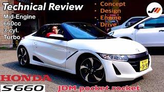 Pocket rocket Mid-Engine 660cc 6MT JDM only Honda S660 Review | It is a Baby NSX | JDM Masters