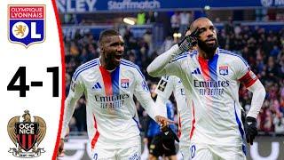 Lyon vs Nice (4-1) But d'Alexandre Lacazette, tous les buts et résumés détaillés