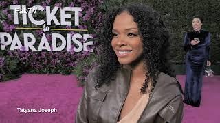 Tatyana Joseph arrives at the "Ticket to Paradise" premiere!  Funniest film! 