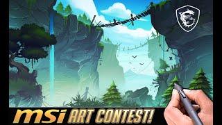 OPTIMIZED  LANDSCAPE PAINTING TUTORIAL 