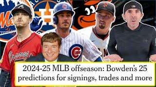 Reacting To 25 NEW MLB Offseason Predictions From Jim Bowden. Bellinger To The Astros?! LOL