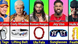 WWE Wrestlers Their Iconic Accessories in Ring