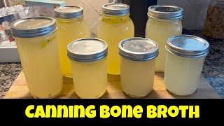 CANNING CHICKEN BONE BROTH #bonebroth #canning #canningandpreserving #chickenbroth