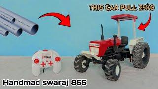 "Homemade Swaraj 855 Tractor Made from PVC Pipe!" part 2, part 1 on channel Moosa Making Tv