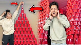 WORLD RECORD LARGEST CUP TOWER ₹200,000 CUP TOWER CHALLENGE - AS GAMING