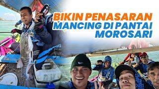 BIKIN PENASARAN...Mancing di Pantai Morosari Demak.