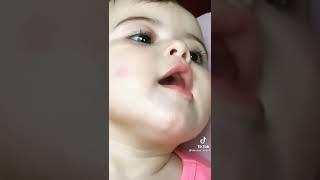 cute baby saying papa