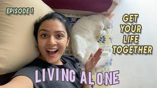  i'm living alone again : a productive day in my life | #GYLTWEEK Episode 1| Meghna Verghese