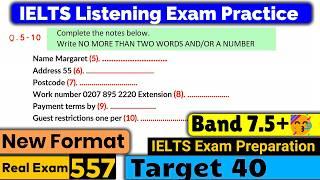 IELTS Listening Practice Test 2024 with Answers [Real Exam - 557 ] @IeltsPracticeTestResources