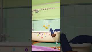 What a Mess! Clumsy Daddy  #lellobee #shorts #clumsy #bathsong | Nursery Rhymes for Babies