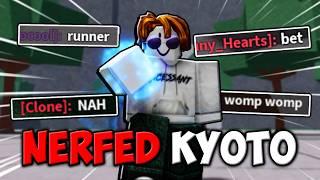 I Used NERFED KYOTO COMBO on Toxic Players! | The Strongest Battlegrounds