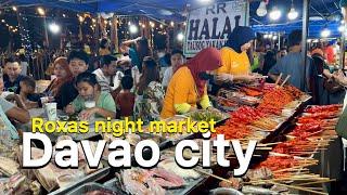 Davao city walking tour- city proper | Roxas night market 4K/60FPS