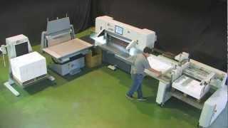 LONGER paper cutting machine system / paper guillotine system