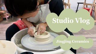 STUDIO TOUR | Studio Vlog | Ceramic Studio At Home | ASMR