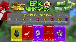 Epic Minigames' Season 5 Update Review (FINISHED BATTLE PASS)