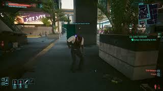 Cyberpunk 2077 Funniest bug so far (headless man after katana hit)