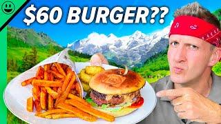 $1000 Dining in Europe!! The Most EXPENSIVE Food Country!!