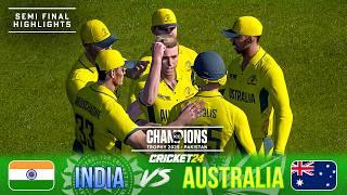 India v Australia - Champions Trophy 2025 - Semi Final Highlights (Cricket 24)