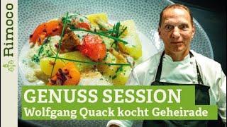 Genuss-Session | Wolfgang Quack kocht vegetarische Geheirade mit Aprikosen und Pfifferlingen