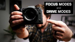 Camera Focus and Drive Modes EXPLAINED.