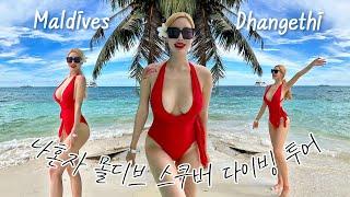 혼자서 스쿠버 다이빙 끝판왕 몰디브 왔어요..! | 리브어보드 아님 | 로컬섬 당게티&사우스 아리 다이브 | 바다 속 관광 | 여름휴가 | 휴양/여행 브이로그 | 제니인더워터