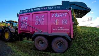 Devon's Pink Trailer & Claas 990 Chopping Maize!