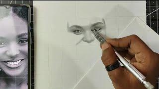 #02 (हिंदी) How To Start Drawing Face Using Grids | Siddhant's Artwork