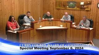 Curry County Board of Commissioners Special Meeting September 6, 2024