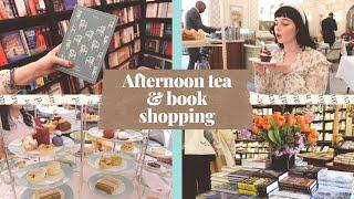 COSY READING VLOG! My bookish bacholerette ‍️ Afternoon tea and book shopping in London!