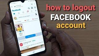 how to logout facebook account | facebook logout