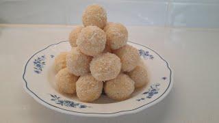 Coconut Ladoo With Condensed Milk (Diwali Sweet) ~ English | Nariyal Ladoo