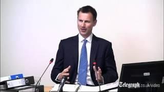 Leveson Inquiry: 'I did not hide behind a tree', says Jeremy Hunt