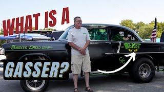 Larry Shows Off His 1955 Chevy Gasser and Tells Us About Gasser Life!