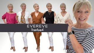 TRENDSEND by Evereve l CASUAL Style in my 60s l Jumpsuit l White Denim l Beautiful Tops