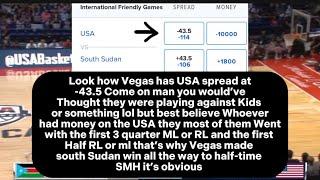 Rigged USA “COMEBACK” vs SOUTH SUDAN USAB SHOWCASE | GAMBLING TOOK OVER ALL SPORTS !!! #nba #usa