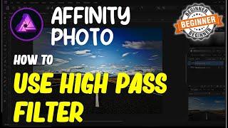 Affinity Photo How To Use High Pass Filter