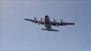 U.S. Coast Guard HC-130H Hercules low pass