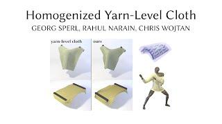 Homogenized Yarn-Level Cloth [SIGGRAPH 2020]