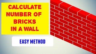 Brick calculation in wall | Brick wall calculation | brick calculation for wall | easy method