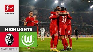 Goal festival at Breisgau | SC Freiburg - VfL Wolfsburg 3-2 | Highlights | MD 14 – Bundesliga 24/25