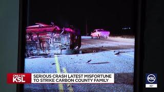 Serious crash latest misfortune to strike Carbon County family