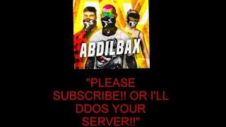 Proof that @ABDILBAX DDoSes LAC servers telling people to subscribe to his shitty channel