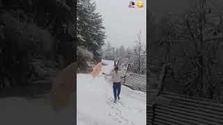 first short || fresh snow fall || trending || @travel with Arif