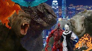 Godzilla, Kong, Rodan and Mothra vs. Skull Crawler, Art The Clown, Sabor and Carnage