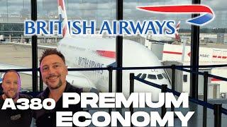 BA A380 World Traveller Plus London to Miami | Tim and Matt